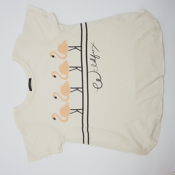 Wildfox Flamingo Tee SzL - Picture 7 of 7